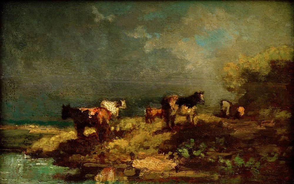 Mucche nel paesaggio - Schweinfurt, Museum Georg Schäfer